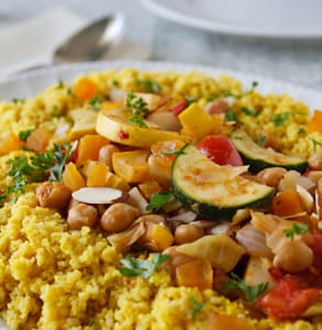 Seven-vegetable couscous for Jewish New Year