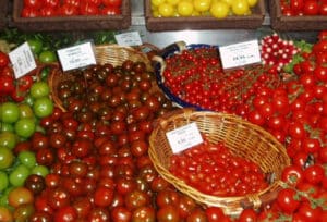 Tomatoes in Paris Market