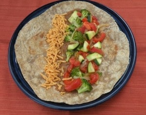 vegetable burrito