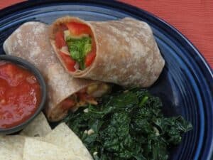 vegetable burrito