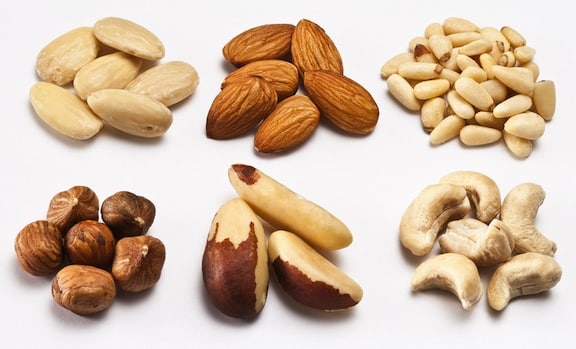 What are some common nut varieties?