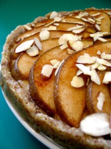 vegan pear tart