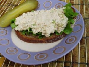 Tofu salad sandwich