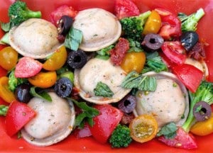 Tomatoes with Ravioli