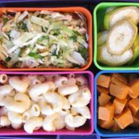 macaroni and cheese in bento box lunch