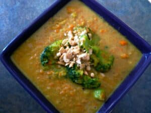 Broccoli, Apple, and Peanut Soup