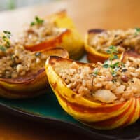 rice-stuffed squash