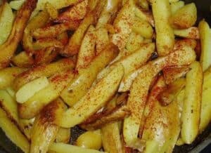 Fingerling potato fries