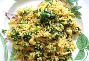 simple kale and quinoa