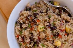 Tropical Quinoa  Black Beans 