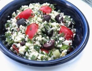 Raw Cauliflower Tabbouli