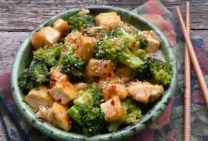 Monday Menu: Sesame-Ginger Tofu Broccoli Stir-Fry