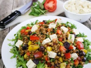 Vegan Menu: Greek Lentil Salad & Cucumber Soup