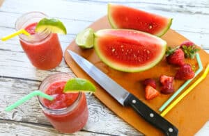 Strawberry-Watermelon Slush (with ACV option)