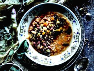 Fall Tuscan Minestrone with Farro & Vegetables