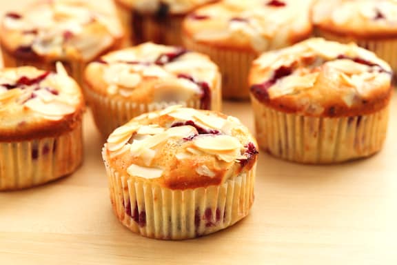 Orange-cranberry muffins