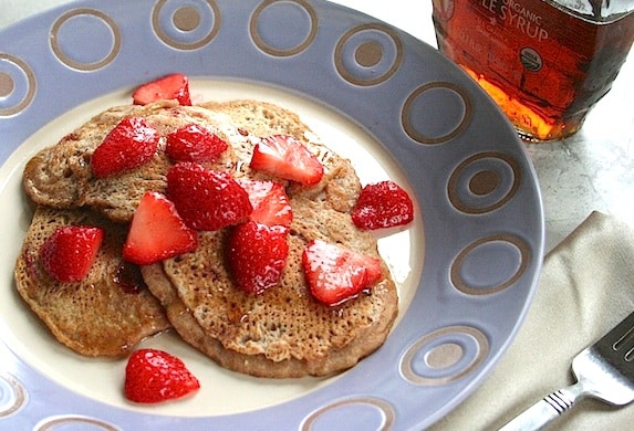 Vegan Strawberry Pancakes