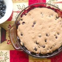 Vegan blueberry or blackberry cobbler