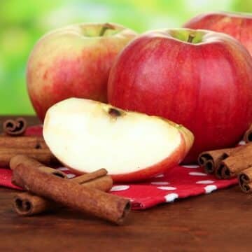 Apples and cinnamon