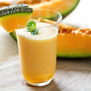 Cantaloupe creamsicle smoothie