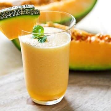 Cantaloupe creamsicle smoothie