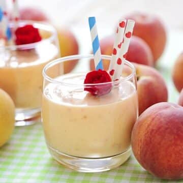 Peaches and "Cream" smoothie
