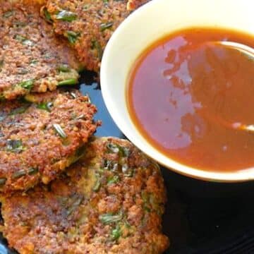Quinoa Fritters with Duck Sauce