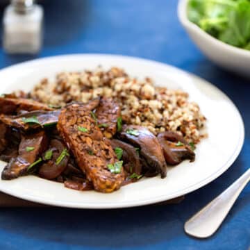 Tangy Tempeh with Portobella