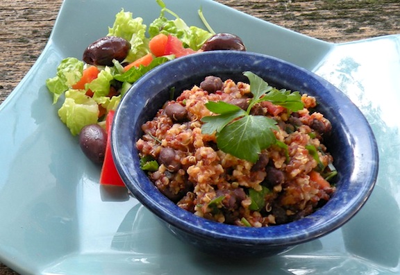 Salsa Grain-and-Bean Pilaf