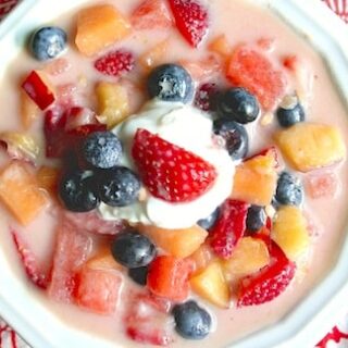 Vanilla Fruit Cup Soup