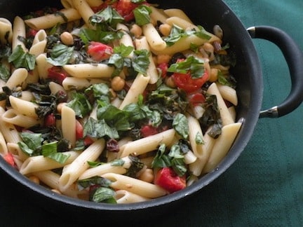 Penne with Chard and Beans