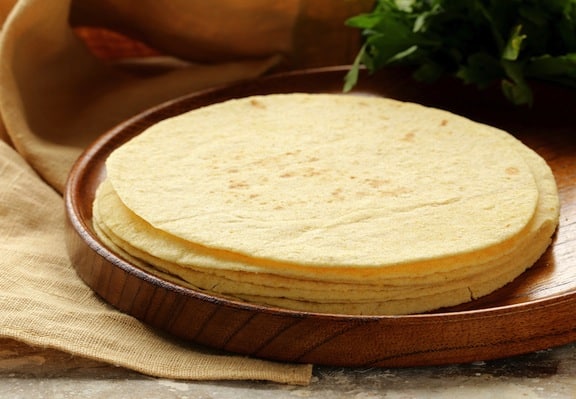 Receta de tortillas de maíz