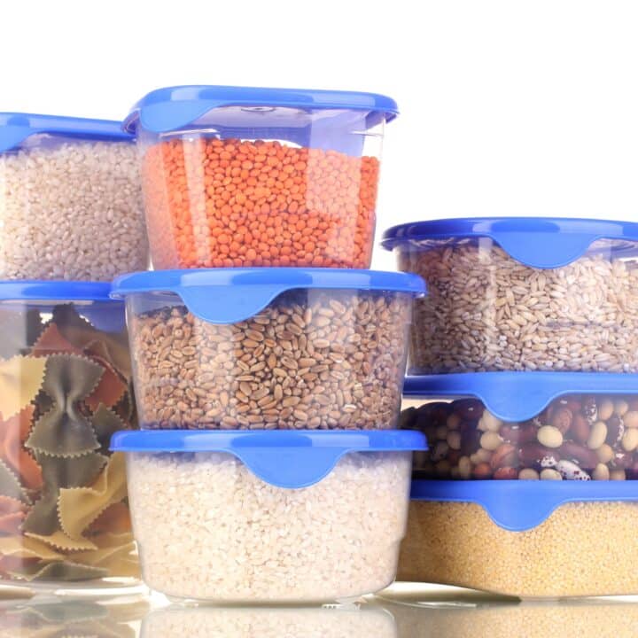 Pantry staples -grains, beans, pasta