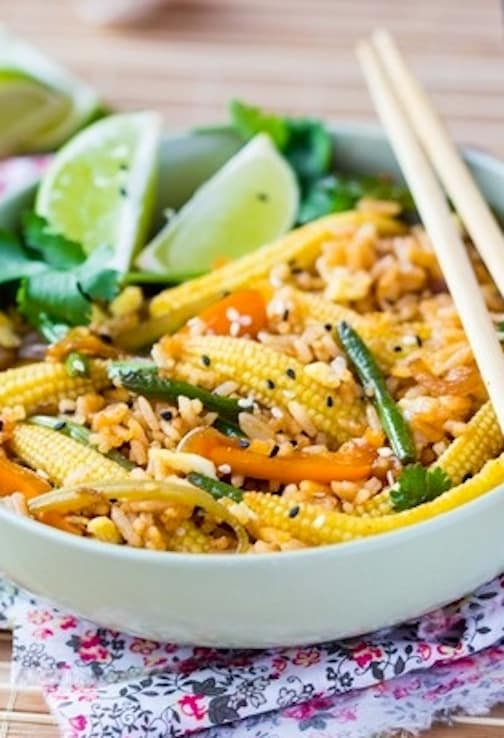 Chinese vegetable fried rice recipe