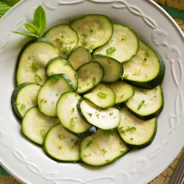 Zucchini with mint