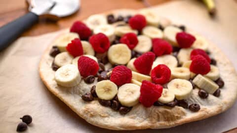Chocolatey Banana Pizza