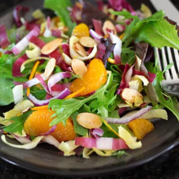 Spring greens with endives and oranges1