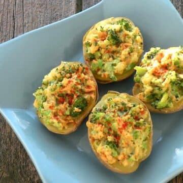 Broccoli stuffed potatoes