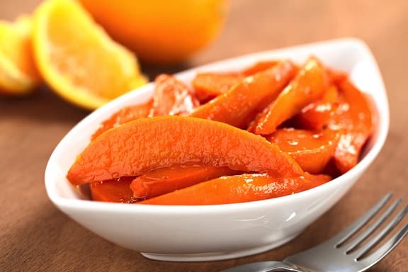 contemporary candied sweet potatoes