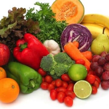 Colorful fruits and veggies