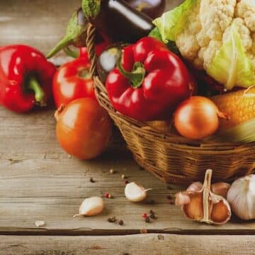 Healthy veggies on table