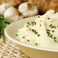 Garlic mashed potatoes