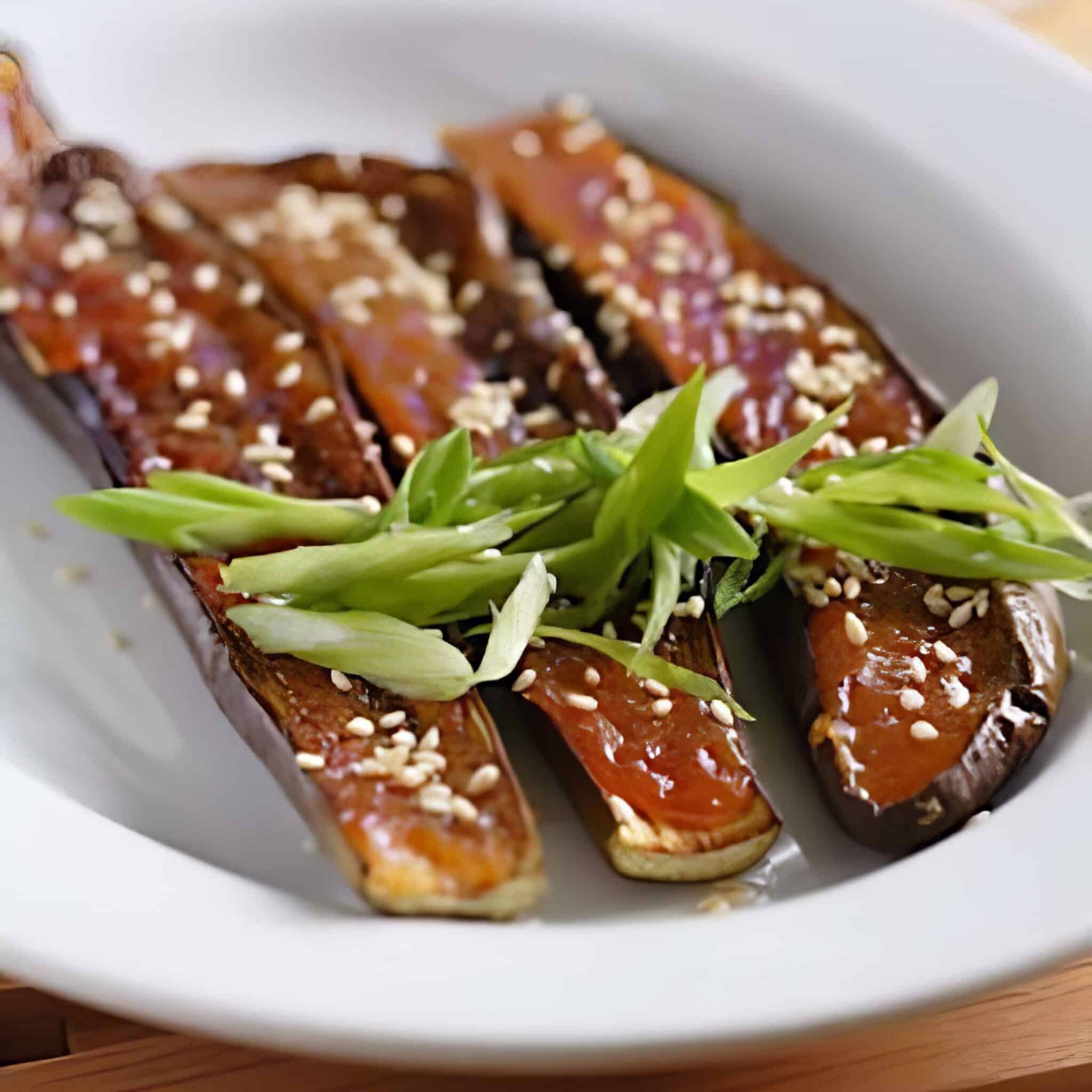 miso glazed eggplant