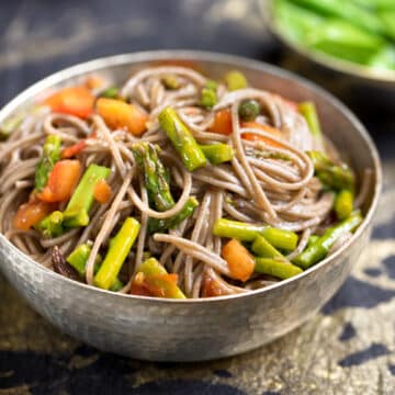 Sweet-and-Sour Soba Noodles with Asparagus