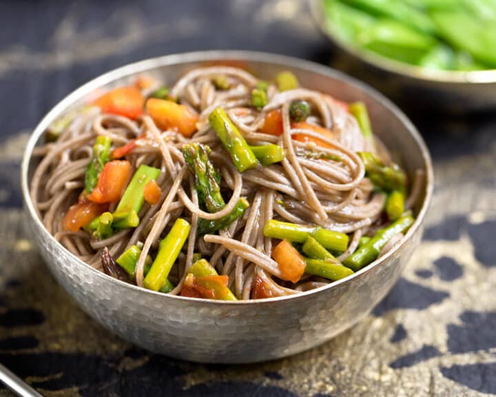 Sweet-and-Sour Soba Noodles with Asparagus