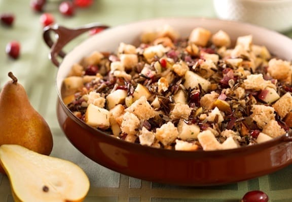 Cranberry-Pear Wild Rice Stuffing