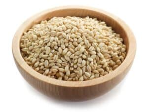 Barley in a bowl