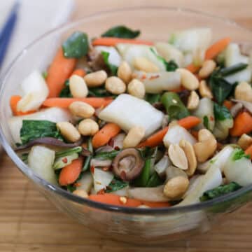 Bok choy and mushroom stir-fry