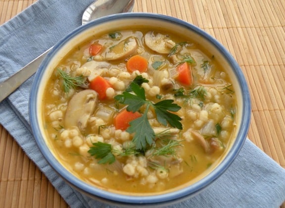 Classic Mushroom Barley Soup