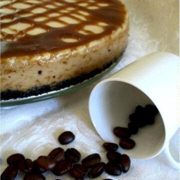 Vegan Caramel macchiato cheesecake